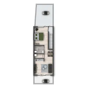 Sunny 45m2 Penthouse With Balcony And Terrace - R65c Appartement